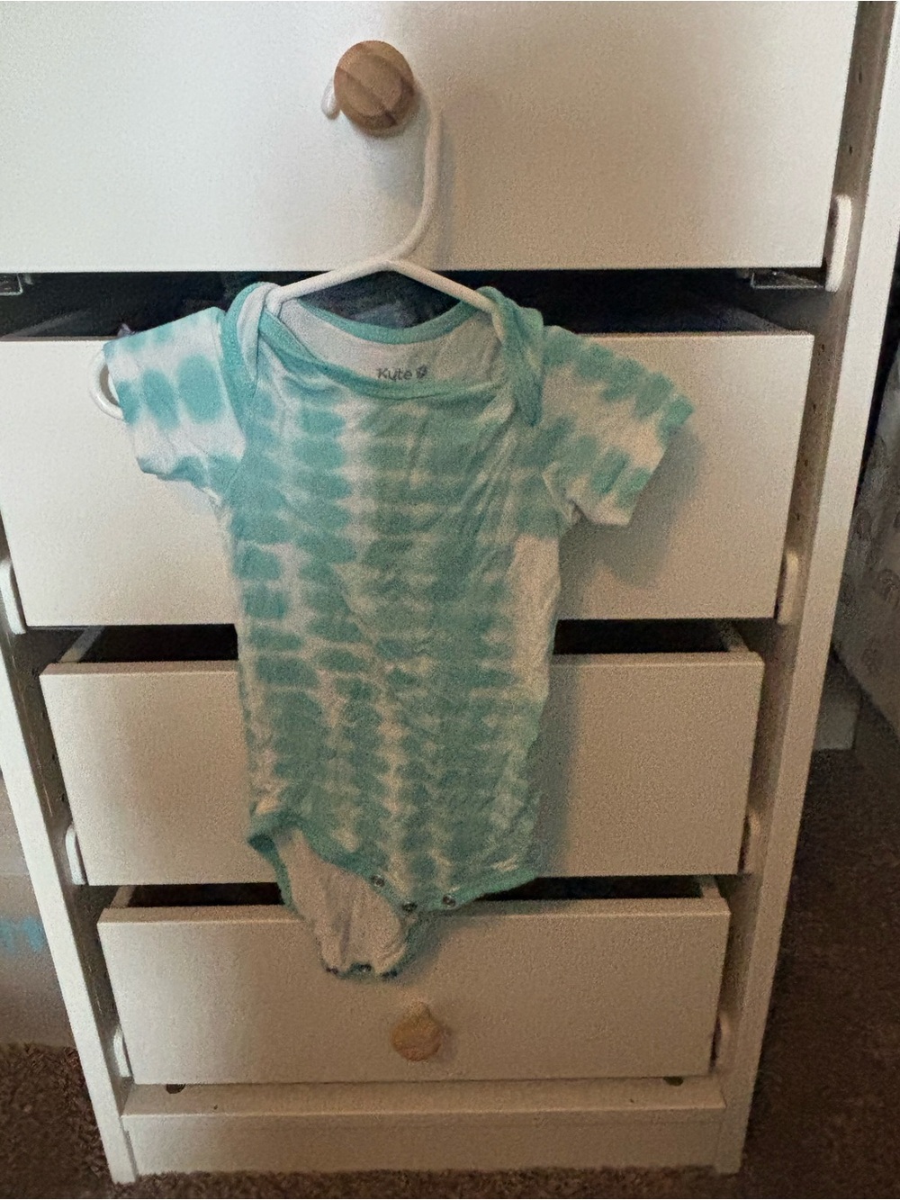 Kyte Baby makai riptide Tie-Dye Short Sleeve One-Piece Bodysuit GUC